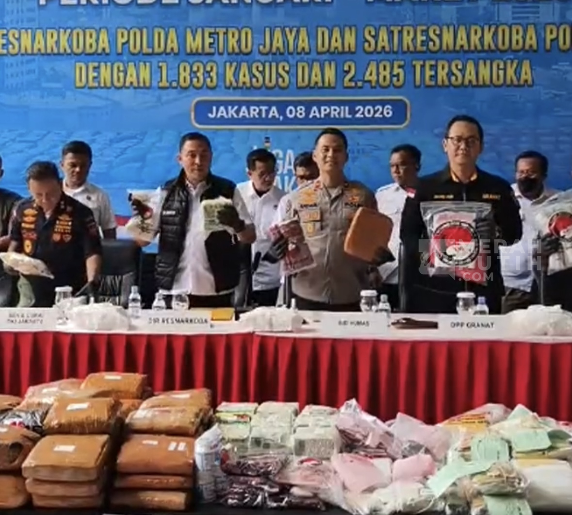 Jabodetabek ‘Dikepung’ Narkoba, Polisi Tangani 1.883 Kasus Pelakunya Sebagian Anak-Anak