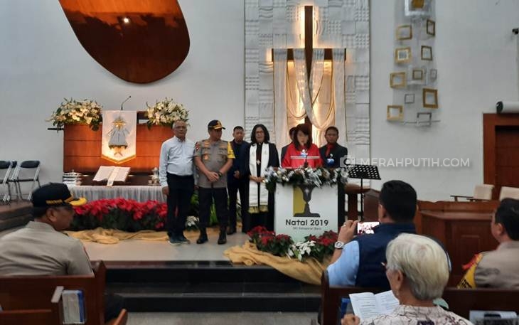 Kapolda Tinjau Ibadah Natal di GKI Kebayoran Baru
