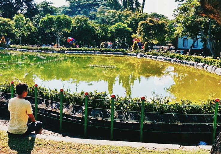 Menikmati Tarian Air Mancur saat Ngabuburit di Taman Kota Lumintang Denpasar
