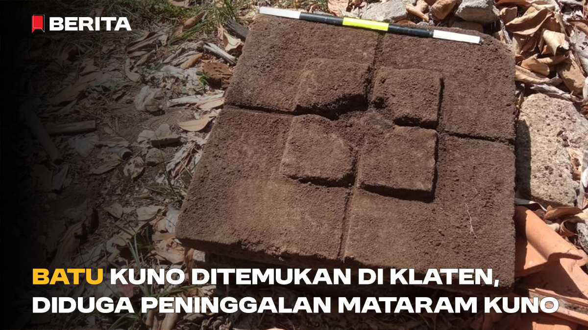Batu Kuno Ditemukan di Klaten, Diduga Peninggalan Mataram Kuno