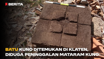Batu Kuno Ditemukan di Klaten, Diduga Peninggalan Mataram Kuno