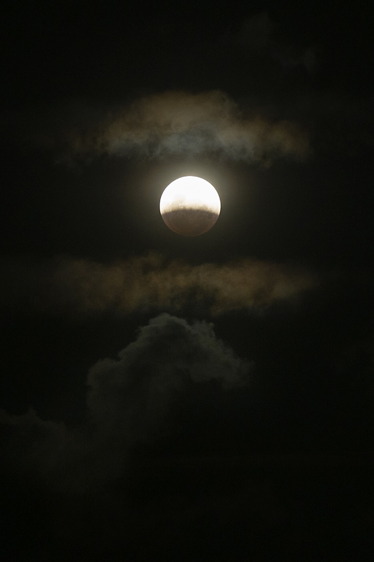Super Blood Moon di Tangerang, Banten (Antara Foto/Ismar Patrizki)