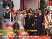 Jokowi Berterima Kasih ke Prabowo yang Sukses Bekerja sebagai Menhan