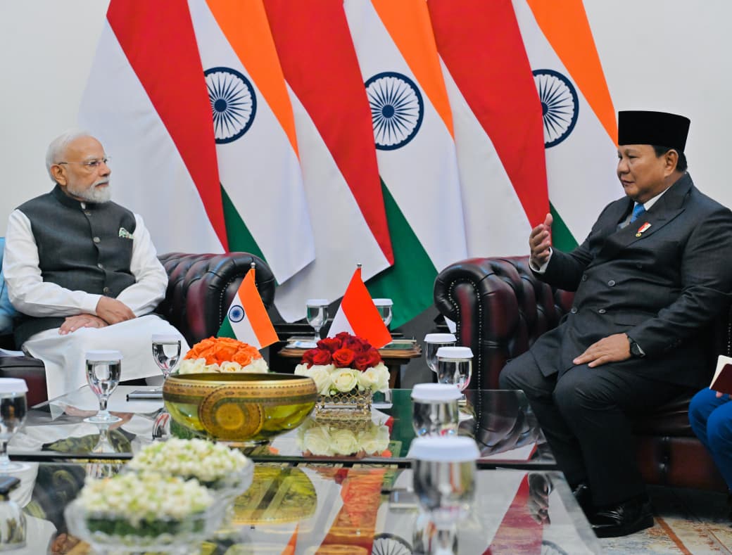 Momen Akrab Pertemuan Presiden Prabowo dan PM India Narendra Modi di Istana Merdeka Jakarta