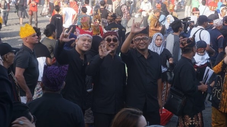 Banyu Biru saat penyelenggaraan Festival Gandrung Sewu 20 Oktober 2018 (Instagram/banyuuubiru)