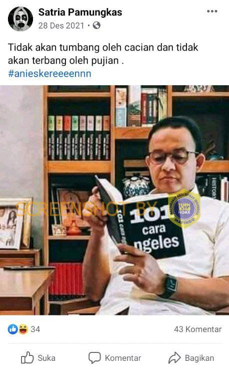 Tangkapan layar hoaks. 