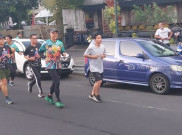 Ganjar Ajak Gibran Joging hingga Lepas Peserta Tour de Borobudur