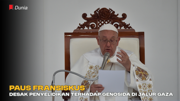 Paus Fransiskus Desak Penyelidikan terhadap Genosida di Jalur Gaza