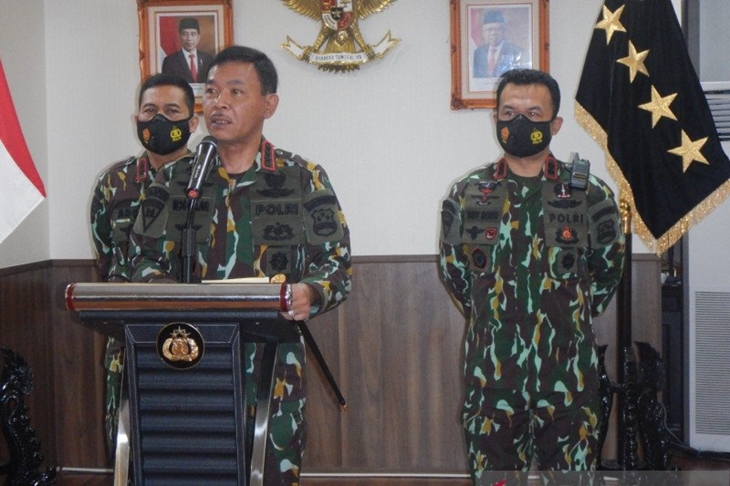 Kapolri Jenderal Pol Idham Azis (tengah). (ANTARA/ Anita Permata Dewi)