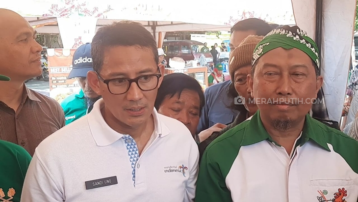 Sandiaga Uno Tanggapi Pencopotan Poster Ganjar di Sumut