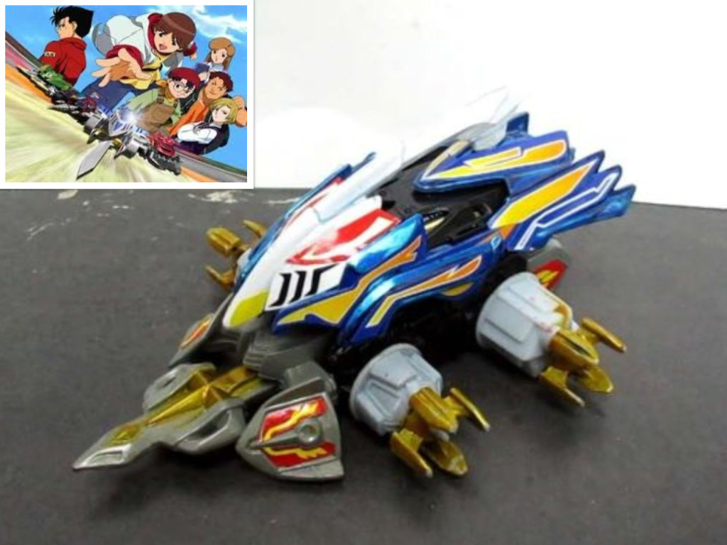 Konsep Crush Gear seperti gabungan dari Mini 4 WD dan Beyblade (Foto: Collage/YouTube Anes Tokusatsu & TV Tropes)