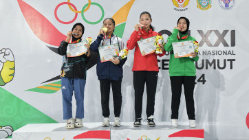 PON XXI Aceh-Sumut: Khansa Janeeta Raih Emas Taekwondo Poomsae Perorangan Putri