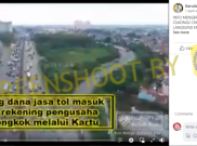 [HOAKS atau FAKTA]: Uang Pembayaran Masuk Tol untuk Tutupi Utang Indonesia ke China