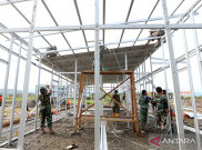 BNPB Percepat Bangun Huntara, Kerja 19 Jam Per Hari