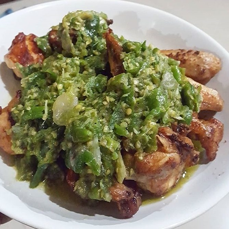 Ayam cabai hijau. (Foto: instagram.com/dltari93)