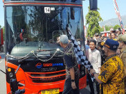 Ganjar Luncurkan Trans Jateng Solo-Sukoharjo-Wonogiri, Gratis Sepekan