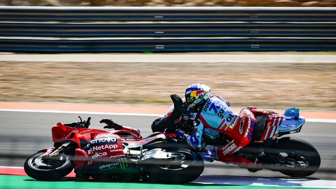 Akibat Insiden dengan Alex Marquez, Bagnaia Keluhkan Nyeri di Leher dan Bahu