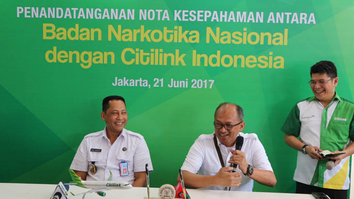 Cegah Penyalahgunaan Narkoba, Citilink Gandeng BNN 
