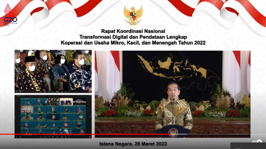 Jokowi Perintahkan 20 Juta UMKM Masuk Pasar Daring