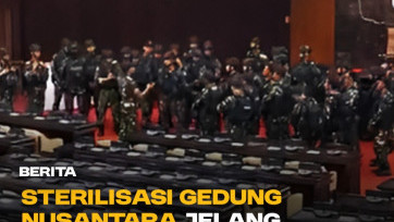 Sterilisasi Gedung Nusantara Jelang Pelantikan Presiden dan Wakil Presiden 2024-2029