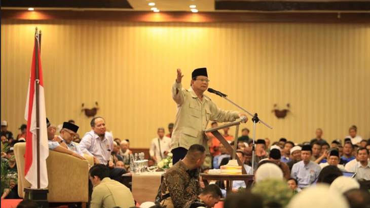 Prabowo Opitimis Mayoritas Umat Islam di Indonesia Moderat