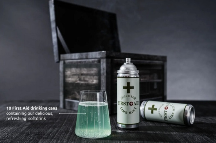 Minuman Unik Berbentuk First Aid Spray di 'Resident Evil'