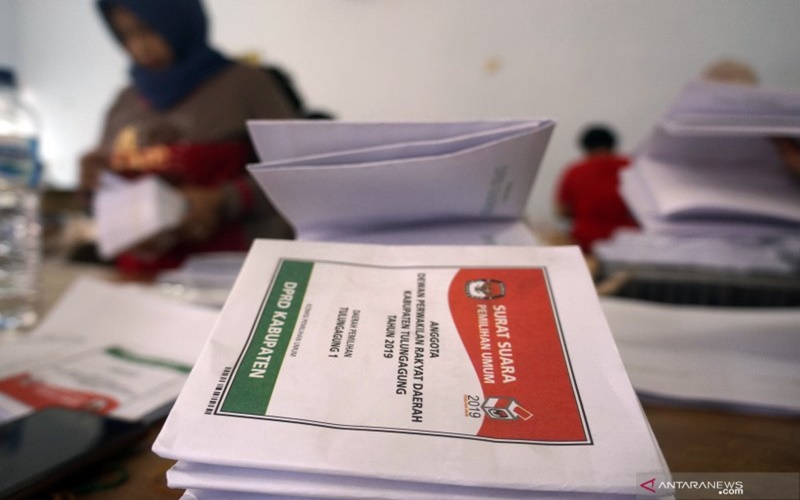 Contoh surat suara Pemilu 2019