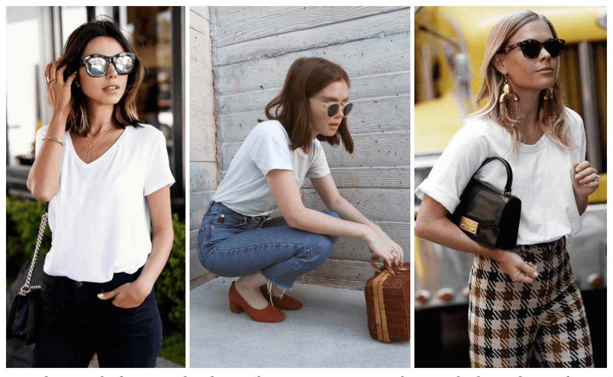 Kaos putih selalu bisa menjadi atasan yang cocok dipadukan dengan apapun. (Foto Tinkerlust)