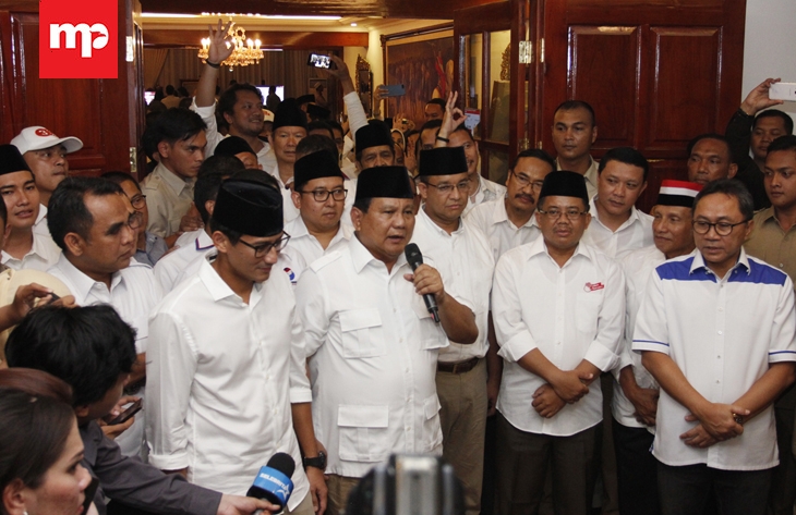 Bertemu Petinggi PAN, Prabowo: Tolong Kasih Kesempatan kepada Saya untuk Musyawarah  