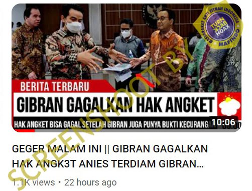 [HOAKS atau FAKTA]: Gibran Gagalkan Hak Angket, Anies Terdiam