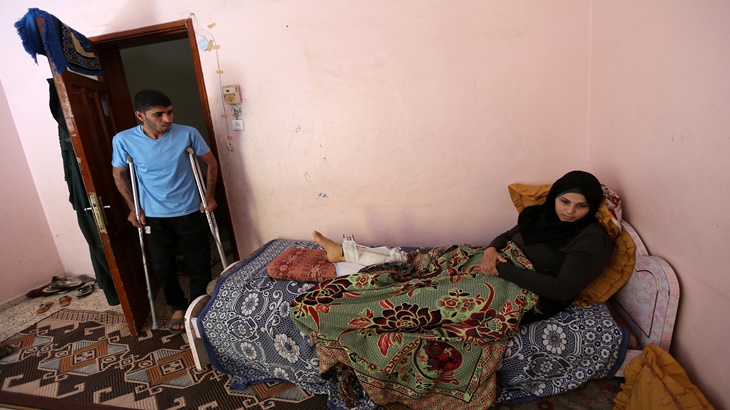 Keluarga Palestina di Gaza