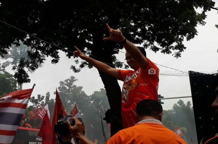  Anies Minta Doa Warga Jakarta Agar Persija Menang Final Leg Kedua Lawan PSM Makassar