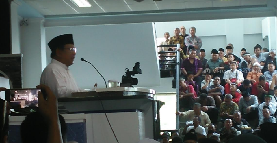 Prabowo Subianto saat di Solo Jawa Tengah
