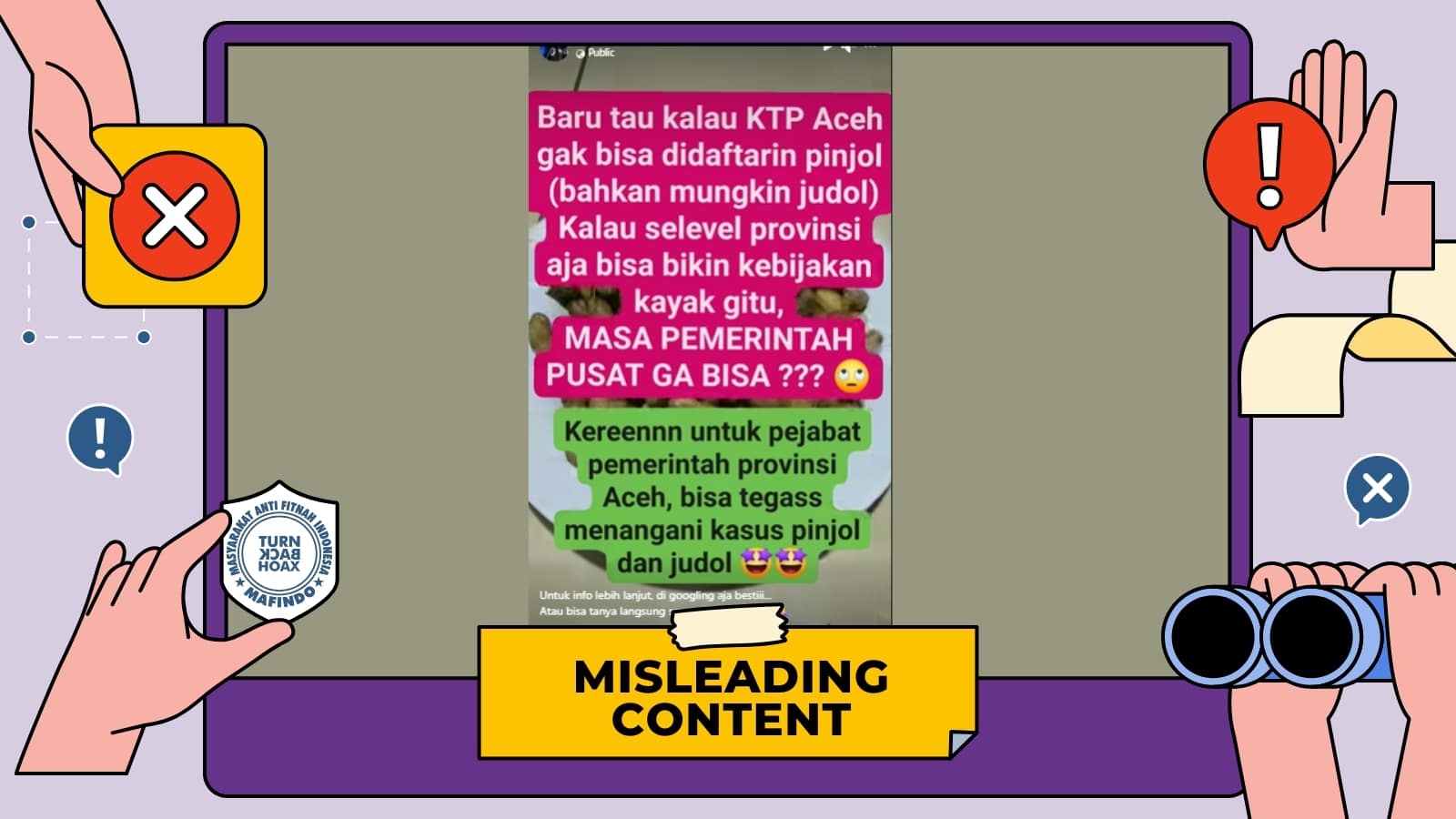 [HOAKS atau FAKTA]: KTP Warga Aceh Disebut 'Kebal Pinjol' berkat Kebijakan Pemprov