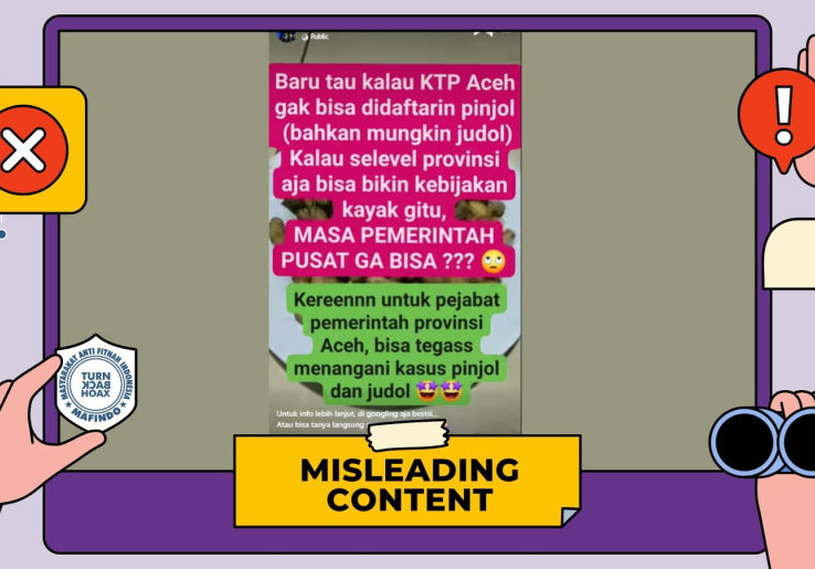 [HOAKS atau FAKTA]: KTP Warga Aceh Disebut 'Kebal Pinjol' berkat Kebijakan Pemprov