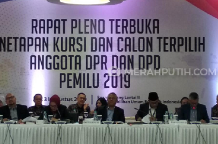 KPU Tetapkan Perolehan Suara Parpol di Pileg 2019, PDIP Juara di Senayan