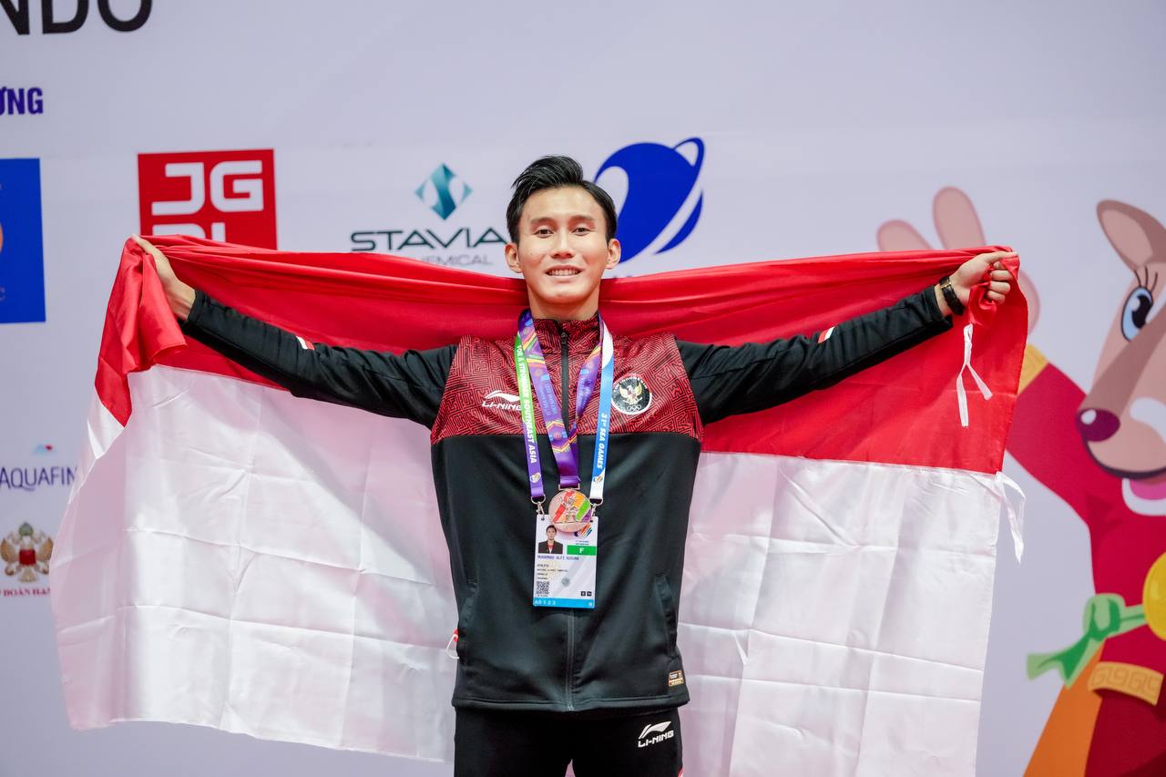 Muhamamad Alfi Kusuma. (NOC Indonesia/MP Media/Rizki Fitrianto)