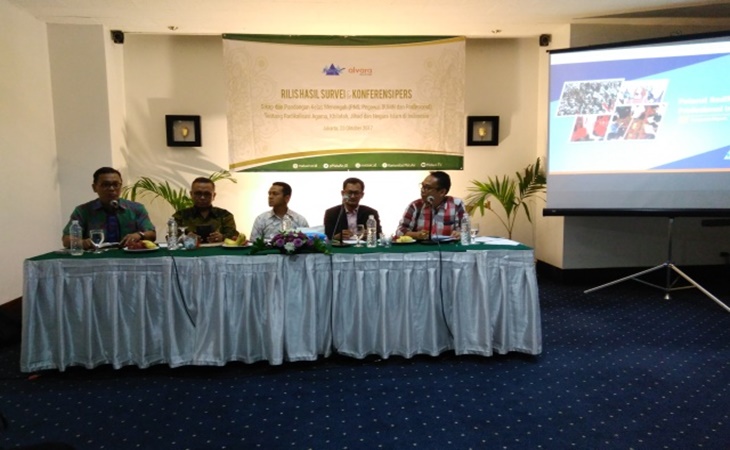 Pemaparan hasil survei Alvara