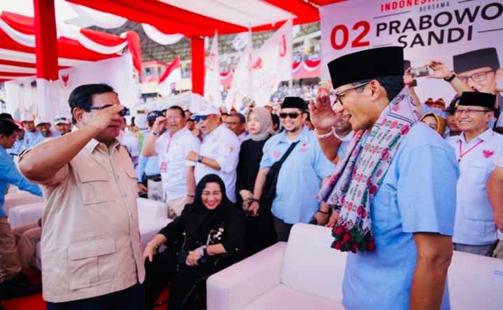 Prabowo dan Sandi di Sidoarjo