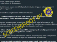 [HOAKS atau FAKTA]: Indonesia Dilanda Gelombang Panas Suhu Sampai 50 Derajat Celcius