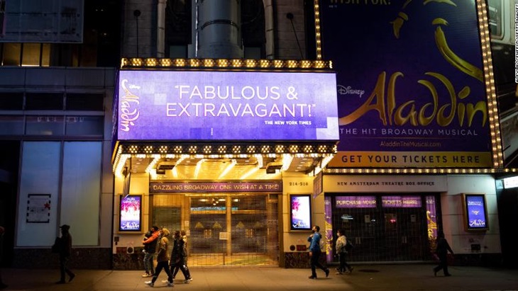 Pertunjukan Musikal Aladdin di Broadway Ditutup Kembali Karena COVID-19