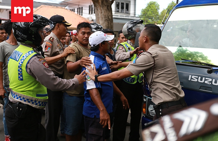 Inilah Korban Bentrok Sopir Angkot dan Pengemudi Ojek Online di Tangerang