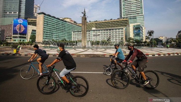 Empat Pesepeda Remaja Kena Hipnosis di Bundaran HI