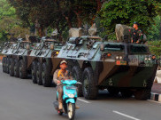 Deretan Tank Lapis Baja Siaga Jelang Pelantikan Presiden dan Wakil Presiden RI