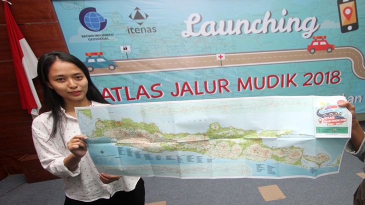 Badan Informasi Geospasial Luncurkan Peta Arus Mudik 2018