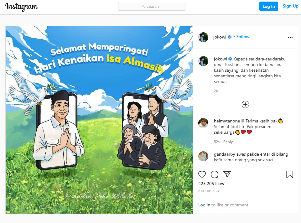 jokowi isa almasih