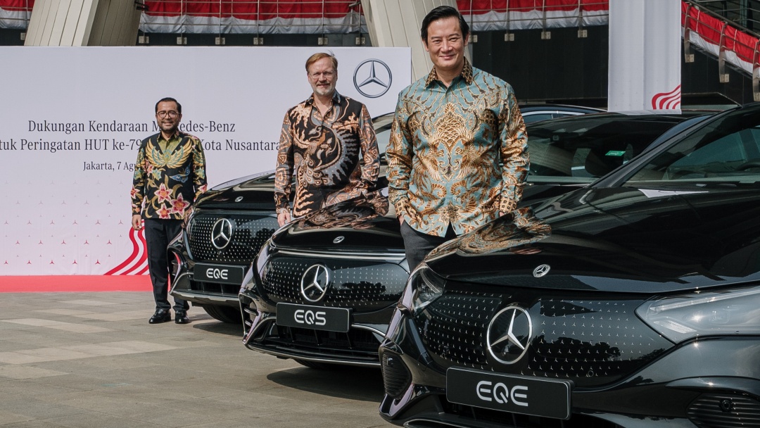 Mercedes-Benz Kirim 16 Unit Kendaraan Listrik ke IKN