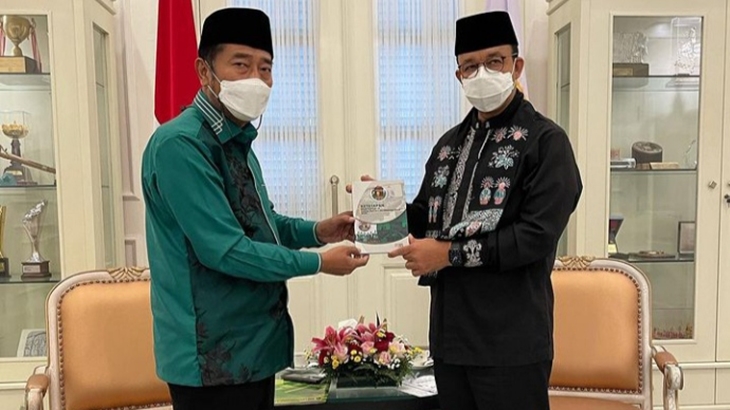 Sowan ke Anies, Haji Lulung Janji Akan Bangun Jakarta