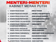 Menteri-Menteri Kabinet Merah Putih