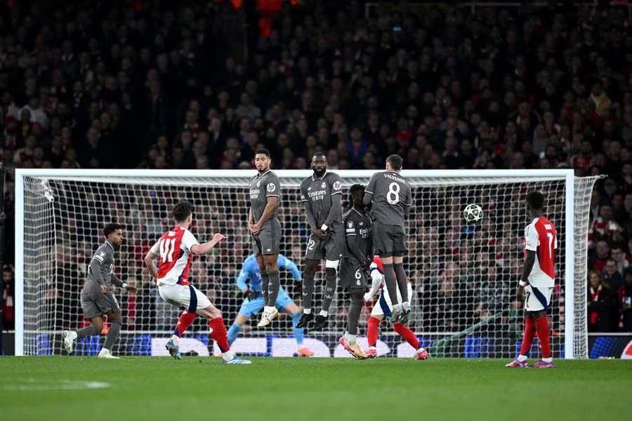 Cetak Free Kick Indah ke Gawang Real Madrid, Declan Rice Sebut Ada Peran Bukayo Saka